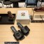 Prada Heel 3.5cm Soft padded nappa leather sandals Black 2023