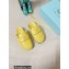 Prada Soft padded nappa leather sabots 1S084N Yellow 2023