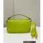 Fendi Nappa Leather Medium Baguette Bag Acid Green 2023