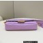 Fendi Nappa Leather Medium Baguette Bag Purple 2023