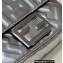 Fendi Nappa Leather Mini Baguette Bag Silver 2023