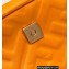 Fendi Nappa Leather Mini Baguette Bag Orange 2023