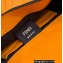 Fendi Nappa Leather Mini Baguette Bag Orange 2023