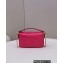 Fendi Nappa Leather Mini Baguette Bag Fuchsia 2023