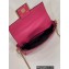 Fendi Nappa Leather Mini Baguette Bag Fuchsia 2023