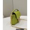 Fendi Nappa Leather Mini Baguette Bag Acid Green 2023