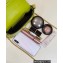 Fendi Nappa Leather Mini Baguette Bag Acid Green 2023