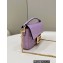Fendi Nappa Leather Mini Baguette Bag Purple 2023