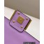 Fendi Nappa Leather Mini Baguette Bag Purple 2023