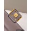 Fendi Nappa Leather Mini Baguette Bag Gray 2023