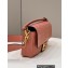 Fendi Nappa Leather Medium Baguette Bag Dark Pink 2023
