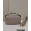 Fendi Nappa Leather Medium Baguette Bag Gray 2023