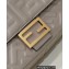 Fendi Nappa Leather Medium Baguette Bag Gray 2023