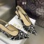 Dior Heel 6.5cm J'Adior Slingback Pumps in Black/White Ornamental Embroidered Cotton 2023