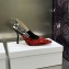 Dior Heel 9.5cm J'Adior Slingback Pumps in Red/Black Bandana Embroidered Cotton 2023