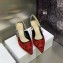 Dior Heel 6.5cm J'Adior Slingback Pumps in Red/Black Bandana Embroidered Cotton 2023