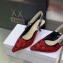 Dior Heel 6.5cm J'Adior Slingback Pumps in Red/Black Bandana Embroidered Cotton 2023