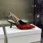 Dior Heel 6.5cm J'Adior Slingback Pumps in Red/Black Bandana Embroidered Cotton 2023