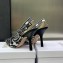 Dior Heel 9.5cm J'Adior Slingback Pumps in Black/White Ornamental Embroidered Cotton 2023