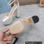 Prada Heel 12.5cm platform 2.5cm Ankle-Strap Pumps Satin White 2023