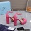 Prada Heel 12.5cm platform 2.5cm Ankle-Strap Pumps Patent Pink 2023