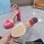 Prada Heel 12.5cm platform 2.5cm Ankle-Strap Pumps Patent Pink 2023