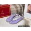 Rene Caovilla Flat flip flops Jewelled Sandals CHANDELIER with Crystals Purple 2023