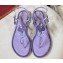 Rene Caovilla Flat flip flops Jewelled Sandals with Crystals and Pearl Purple 2023