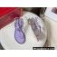 Rene Caovilla Flat flip flops Jewelled Sandals with Crystals and Pearl Purple 2023