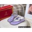 Rene Caovilla Flat flip flops Jewelled Sandals with Crystals and Pearl Purple 2023