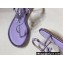 Rene Caovilla Flat flip flops Jewelled Sandals with Crystals and Pearl Purple 2023