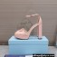 Prada Heel 12.5cm platform 2.5cm Ankle-Strap Pumps Patent Light Pink 2023