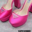 Prada Heel 12.5cm platform 2.5cm Ankle-Strap Pumps Satin Fuchsia 2023
