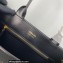 Prada Large leather Symbole bag with topstitching 1BA377 Black 2023
