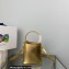 Prada Panier Saffiano leather Mini bag 1BA373 Gold 2023