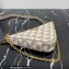Prada Embroidered fabric Mini bag 1BC543 Apricot 2023