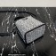 Prada Panier Satin bag with Crystals 1BA373 Black/Silver 2023