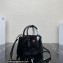 Prada Galleria Shearling Mini bag 1BA906 Black 2023