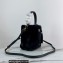 Prada Panier Shearling Mini bag 1BA373 Black 2023