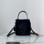 Prada Panier Shearling Mini bag 1BA373 Black 2023