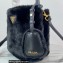 Prada Panier Shearling Mini bag 1BA373 Black 2023