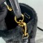 Prada Panier Shearling Mini bag 1BA373 Black 2023