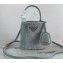 Prada Panier Shearling Mini bag 1BA373 Gray 2023