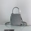 Prada Panier Shearling Mini bag 1BA373 Gray 2023