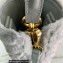 Prada Panier Shearling Mini bag 1BA373 Gray 2023