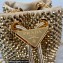 Prada Satin Mini Bucket bag with Crystals 1BD016 Gold 2023