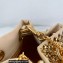 Prada Satin Mini Bucket bag with Crystals 1BD016 Gold 2023