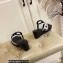 Hermes Figari 55 sandals with Chaine d'Ancre straps Black/Silver