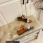 Hermes Figari 55 sandals with Chaine d'Ancre straps Brown/White
