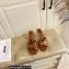 Moschino Heel 6.5cm Metal Logo foiled calfskin sandals Brown 2023